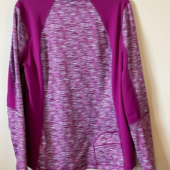 Lands End Sport size Large 14/16 quarter zip with thumb holes and back pocket - Picture 12 of 16